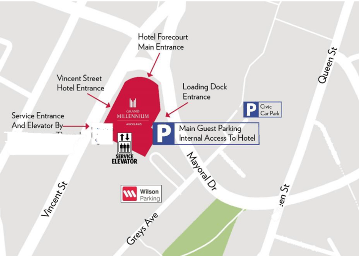 Grand Millenium Hotel Map